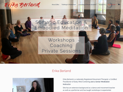 Erika Berland,  Somatic Education and Embodied Meditation